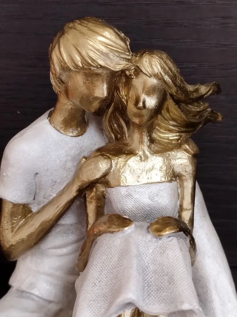 Sculpture Couple assis – Image 4