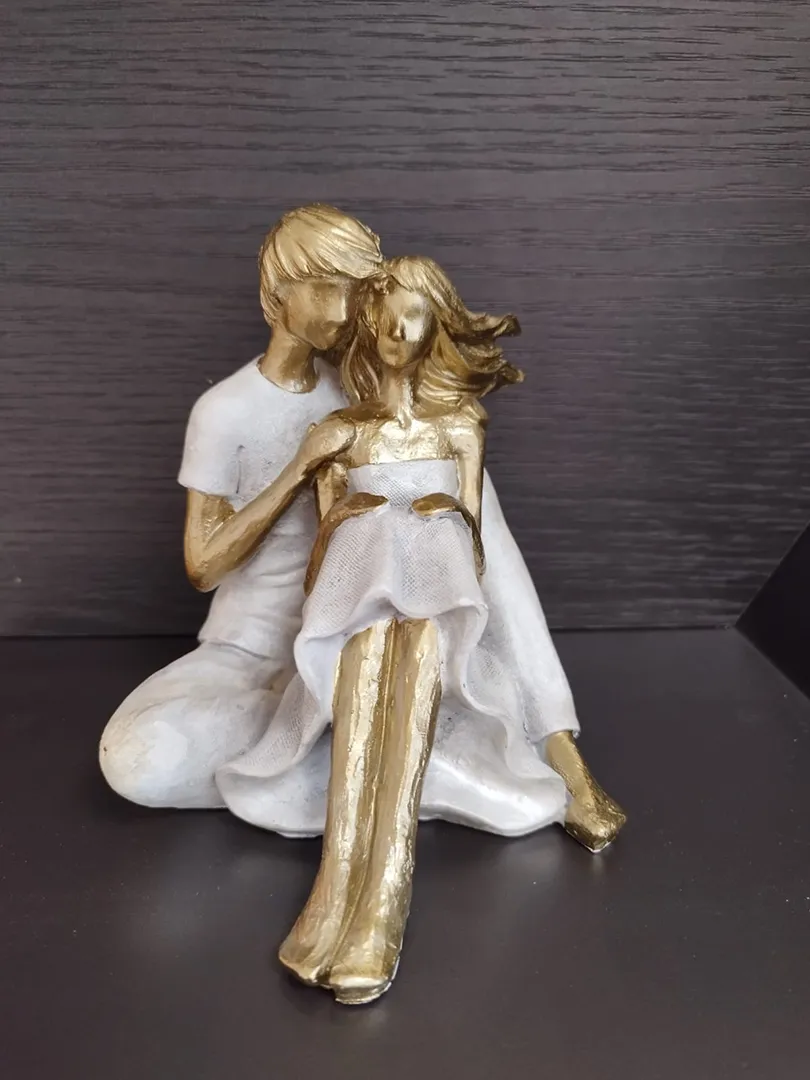 Sculpture Couple assis