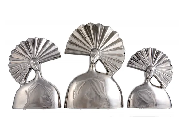 Sculpture Visage Eventail GD – Image 2