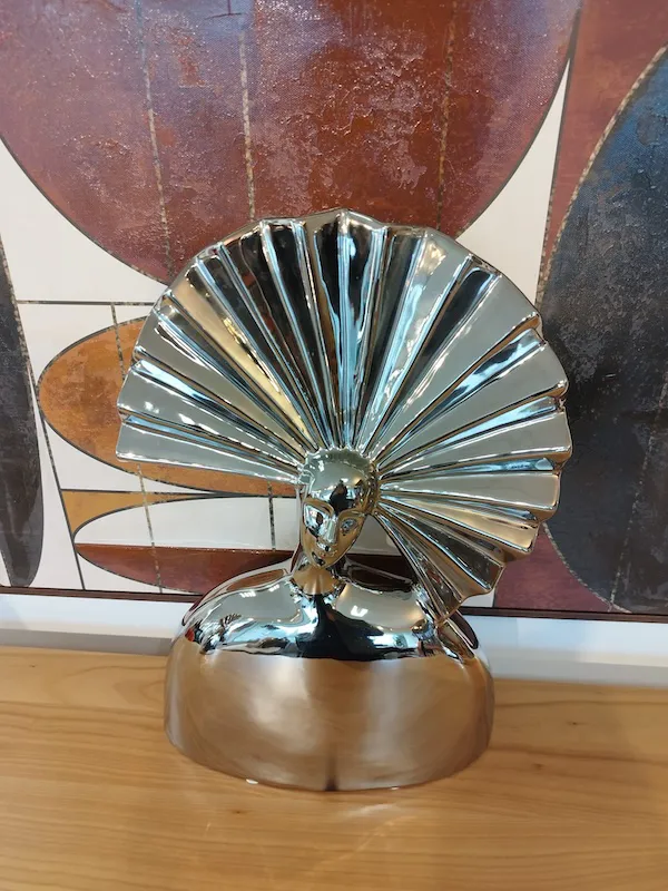 Sculpture Visage Eventail GD