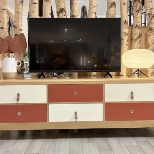 Meuble télévision Louisiane Terracotta