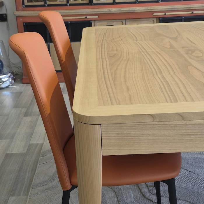 table extensible merisier