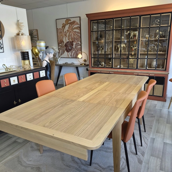 table extensible merisier