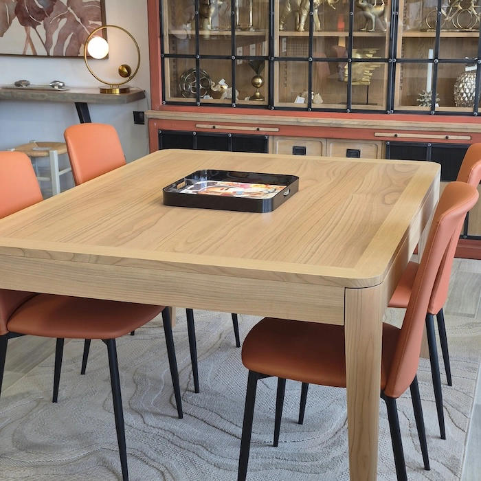 table extensible merisier