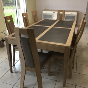 Table Ellipse Extensible avec céramique 200 x 110 cm