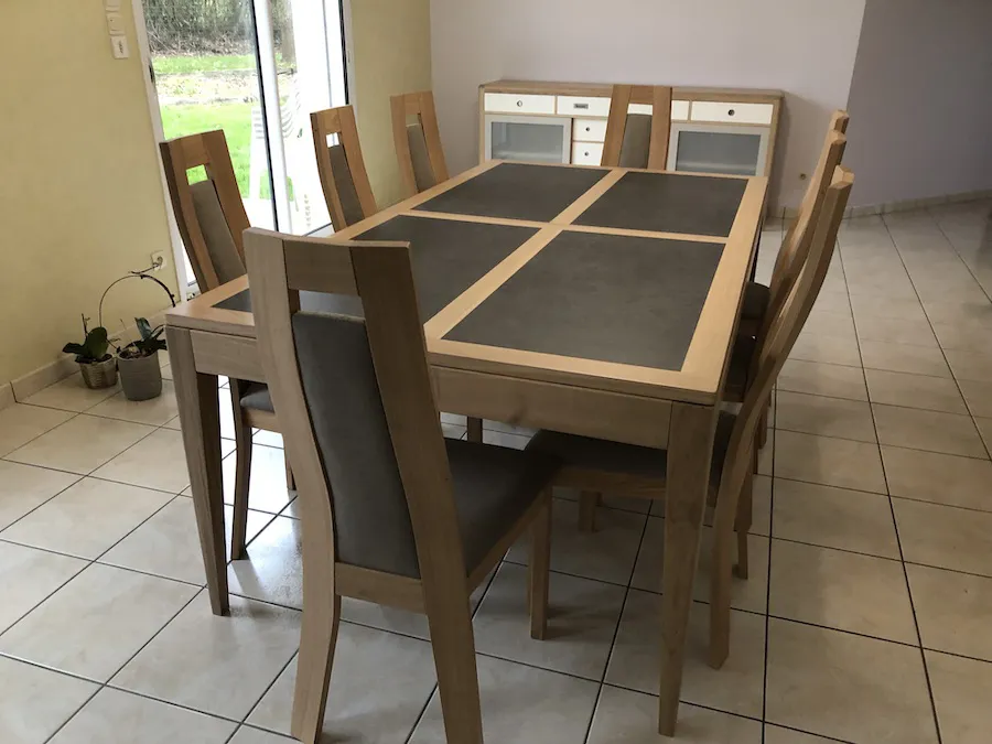 Table Ellipse Extensible avec céramique 200 x 110 cm