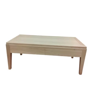 Table basse chêne 2 tiroirs