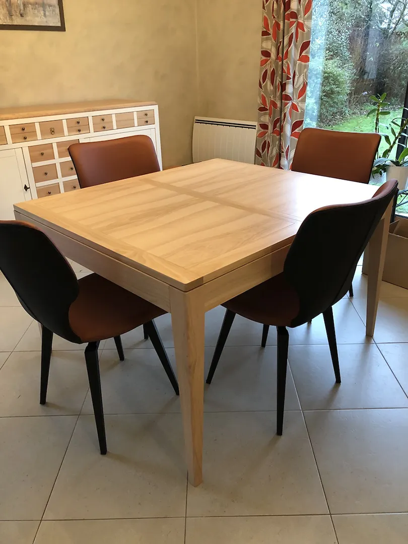 Table Ellipse extensible dessus tout bois