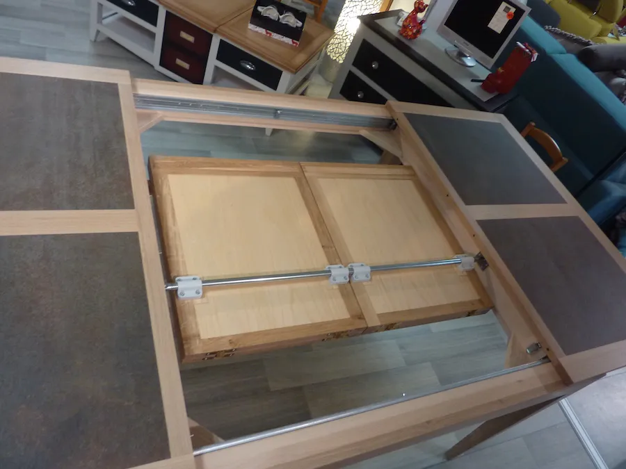 Table Ellipse extensible dessus tout bois – Image 2