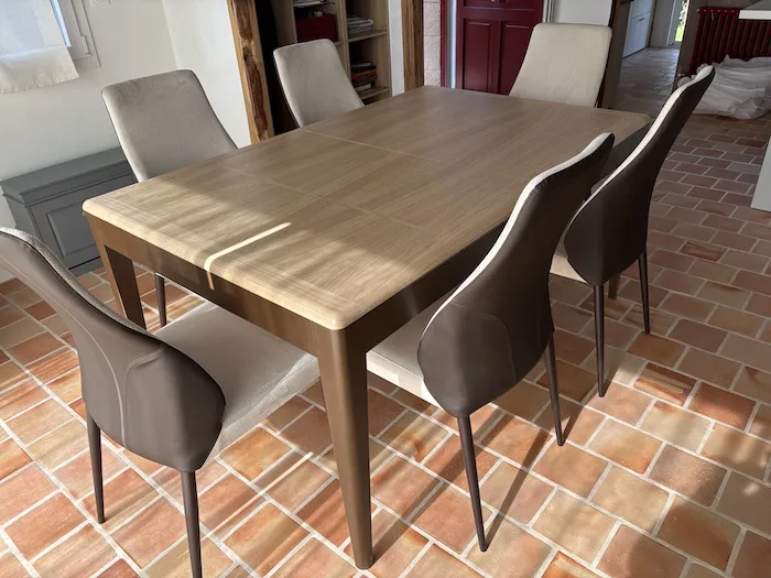 Table Extensible Louisiane chocolat – Image 3