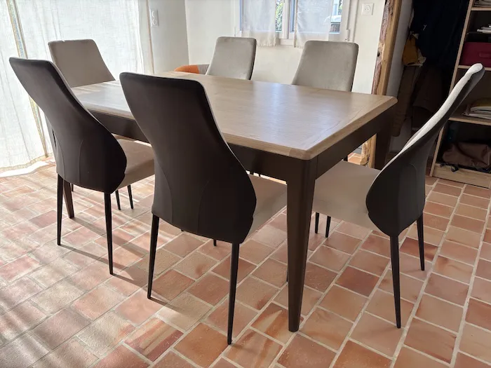 Table Extensible Louisiane chocolat