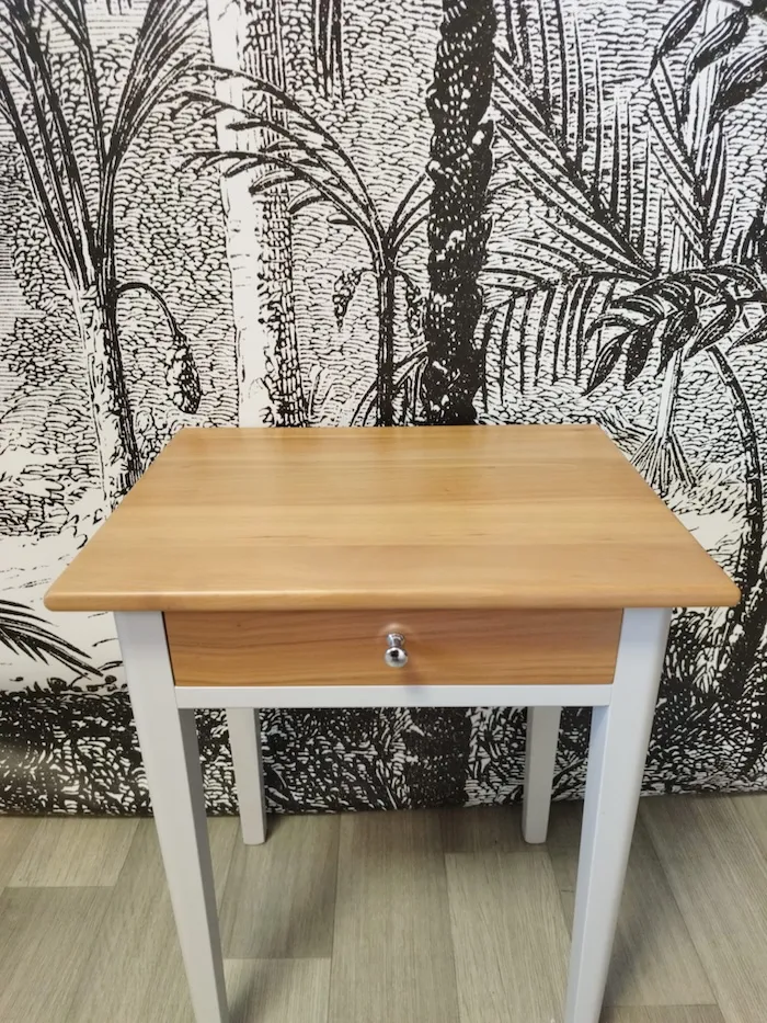 Petite table Mauricio gris clair – Image 3