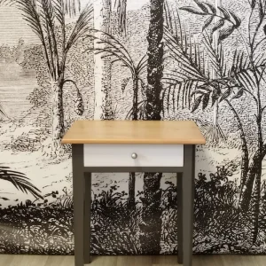 Petite table Mauricio gris terre d'ombre