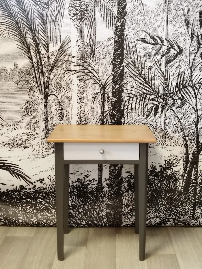 Petite table Mauricio gris terre d'ombre