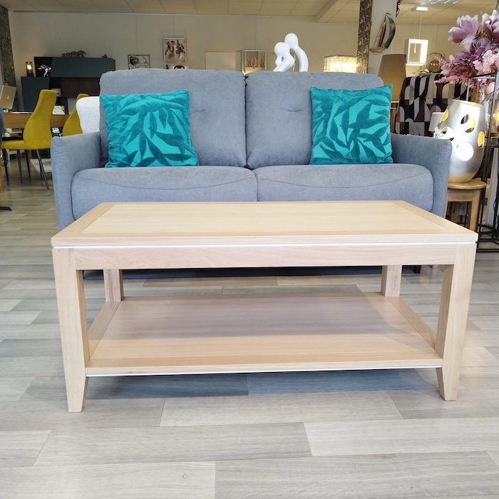 Table basse Ellipse liseré ivoire – Image 2