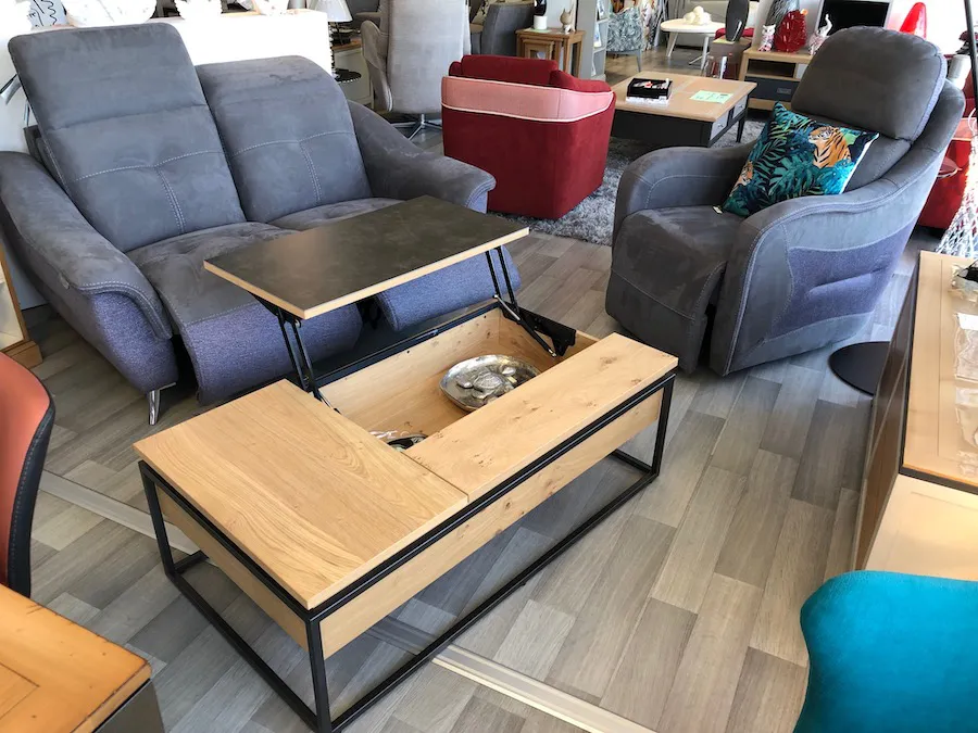 Table basse de salon Dinatoire Relevable