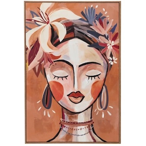 Tableau femme terracotta