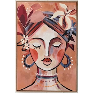 Tableau femme terracotta