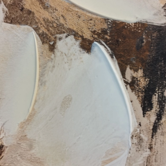 peinture contemporaine beige marron