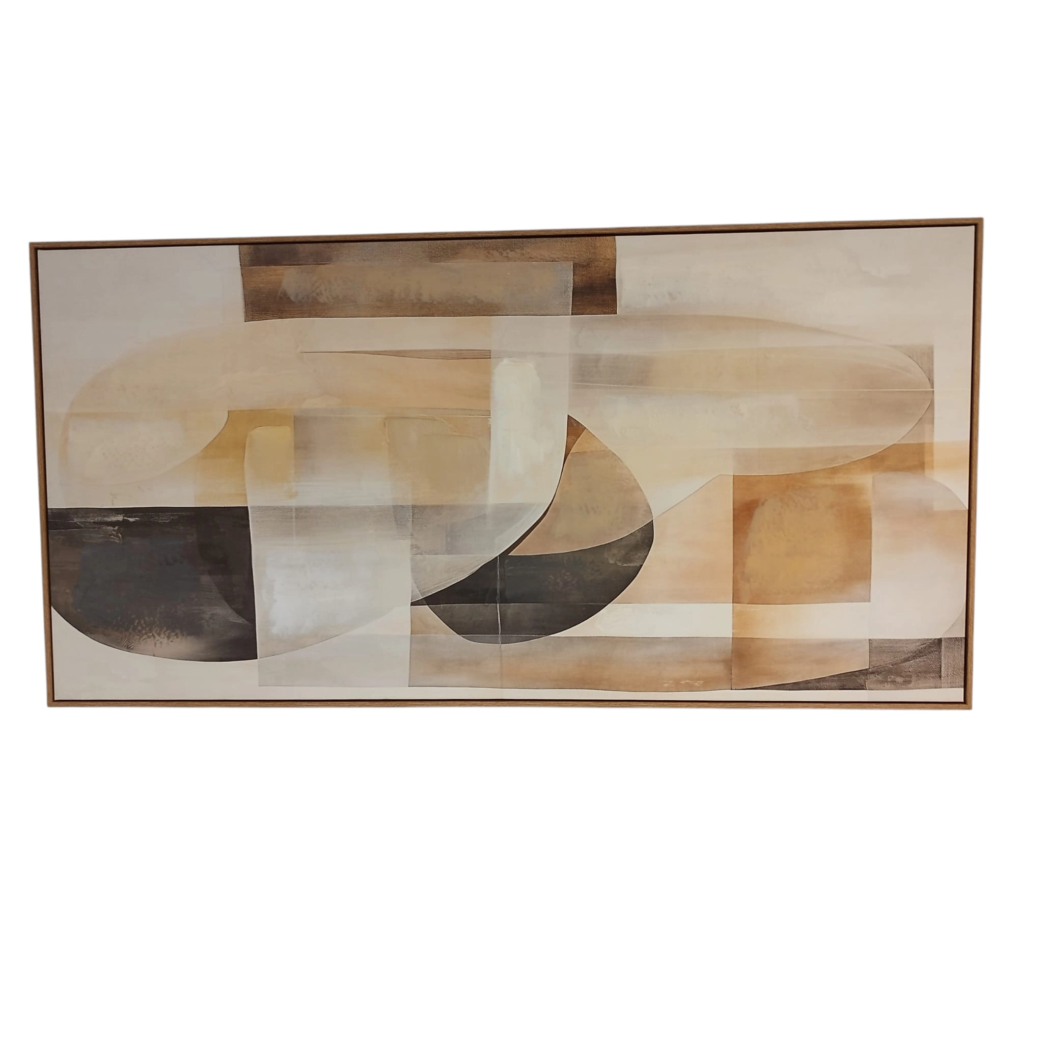 peinture contemporaine beige marron