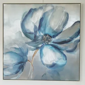 Tableau Fleur bleue