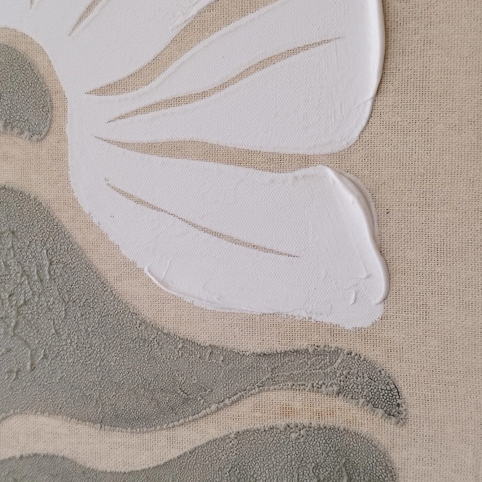 Tableau fleur blanche