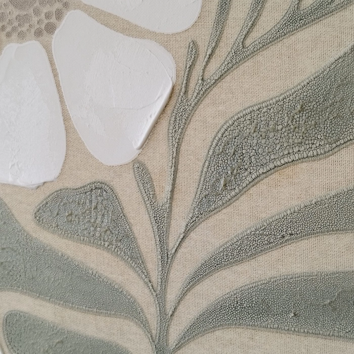 Tableau fleur blanche