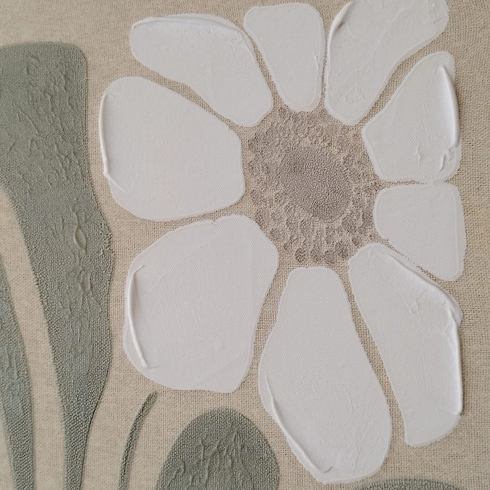 Tableau fleur blanche