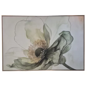 TABLEAU FLEUR VERT