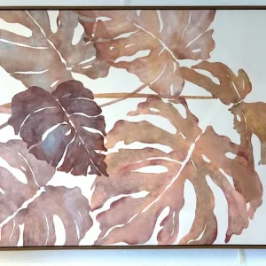 Tableau Monstera terracotta