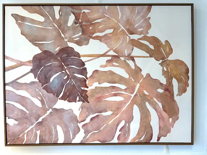 Tableau Monstera terracotta