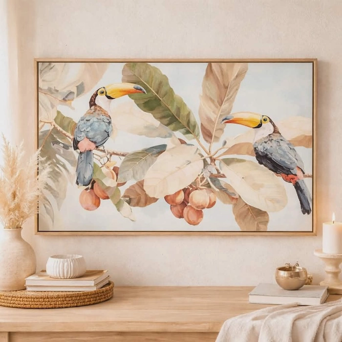 Tableau Oiseaux tropicaux