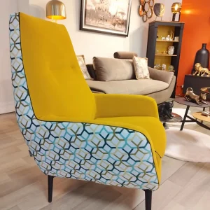 Fauteuil Catania Mosaïc ocre