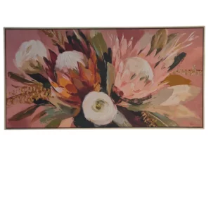 tableau bouquet fleurs roses