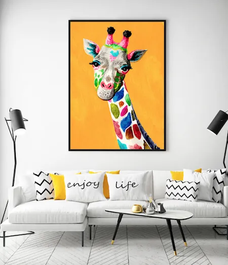 Tableau Zambia la girafe – Image 2