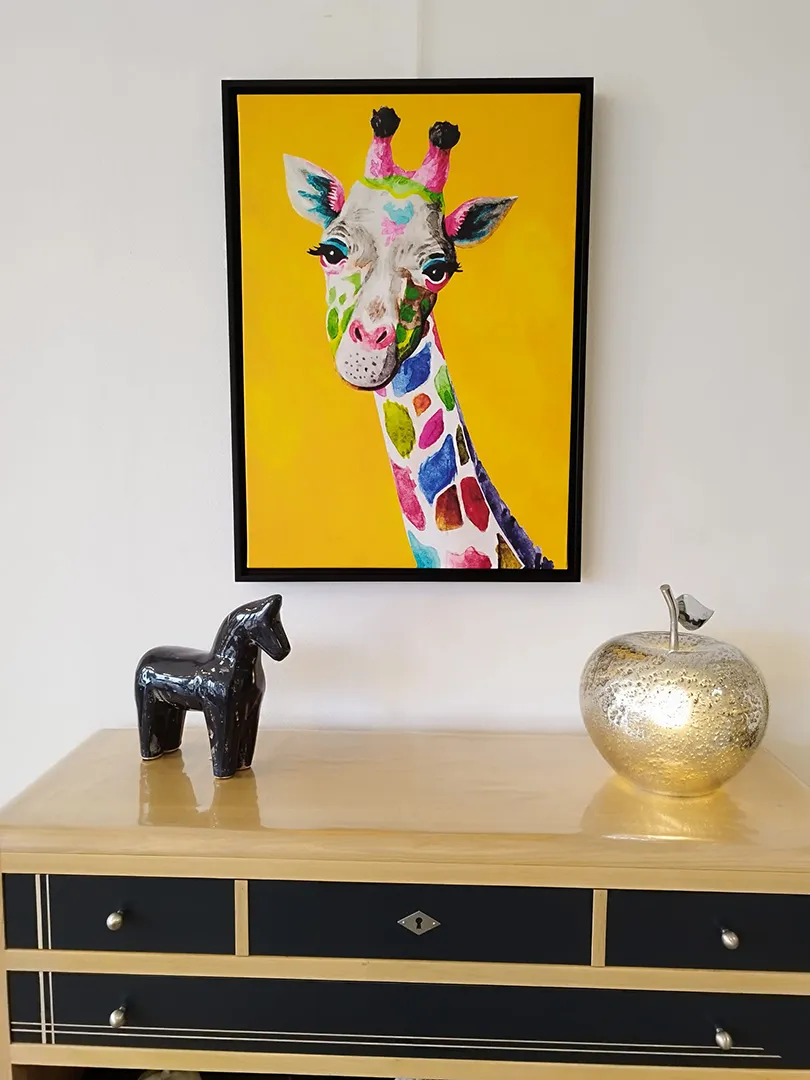 Tableau Zambia la girafe – Image 6