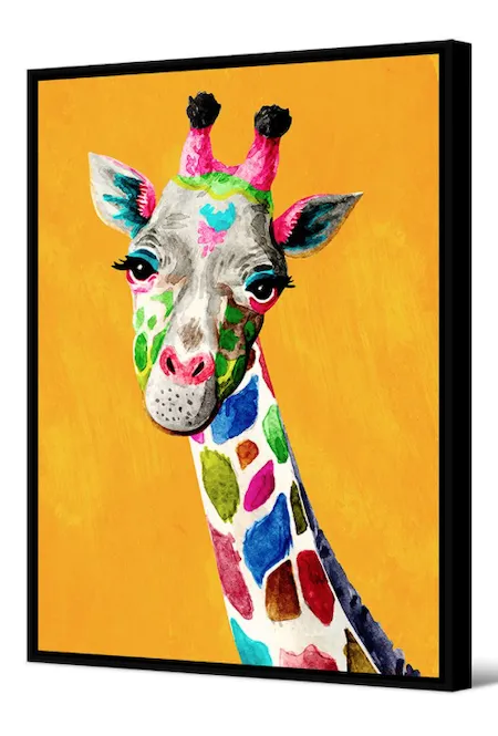 Tableau Zambia la girafe