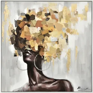 Tableau femme en or 1