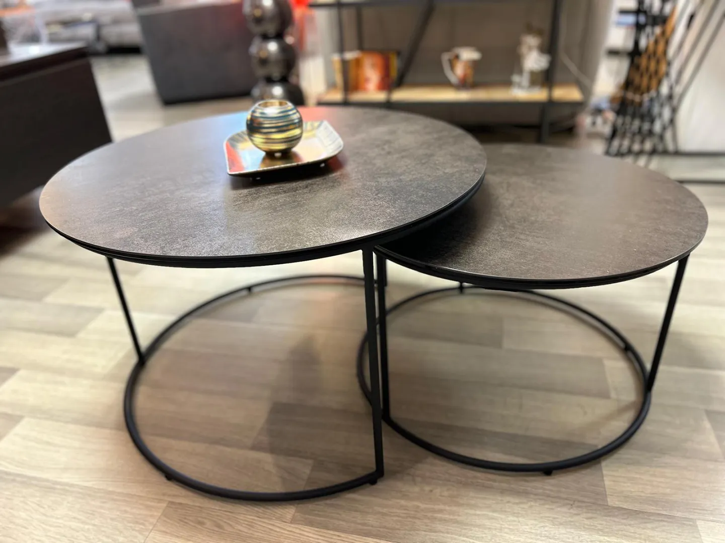 Table basse Gigogne ronde Stromboli – Image 4