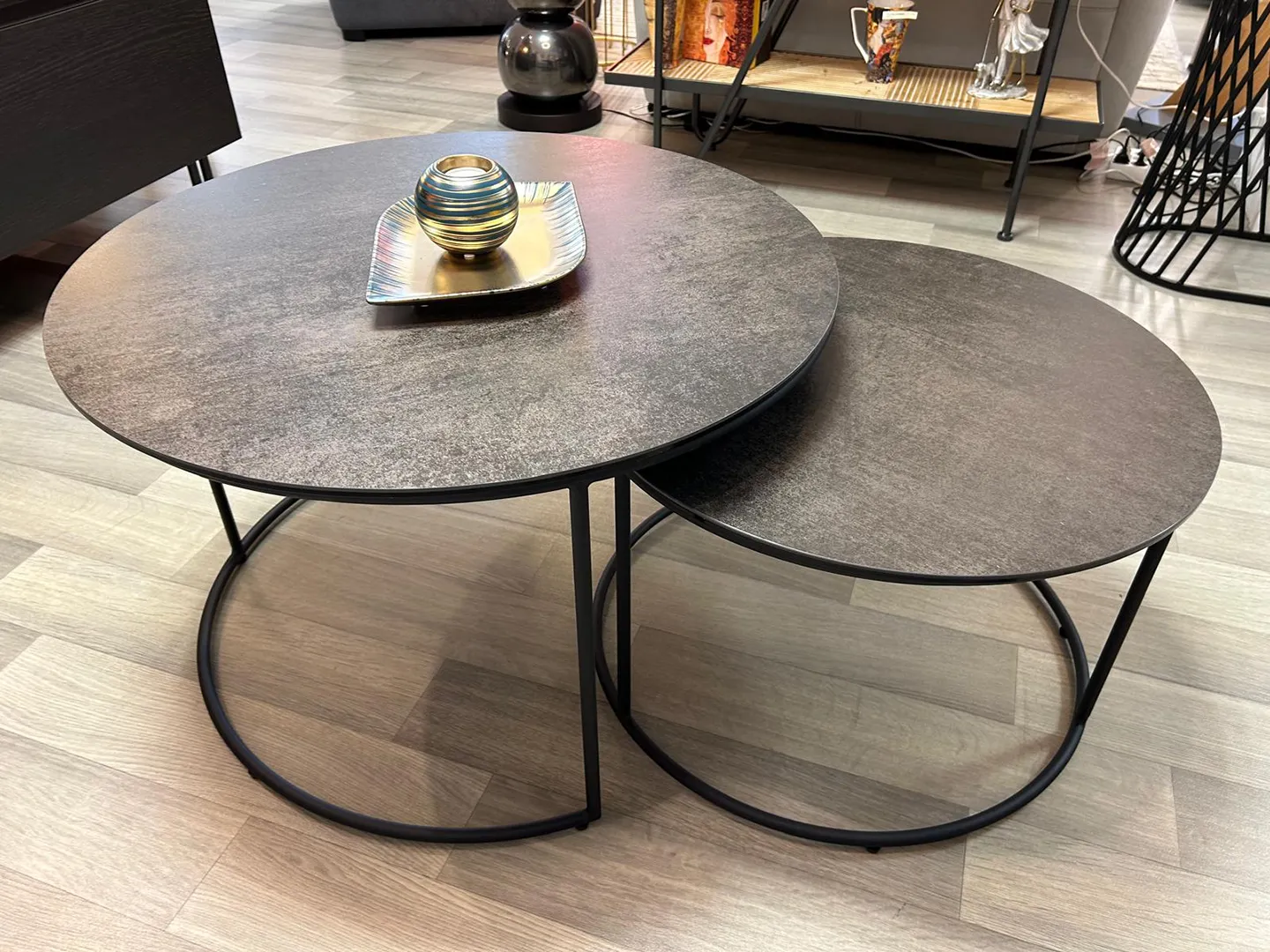 Table basse Gigogne ronde Stromboli