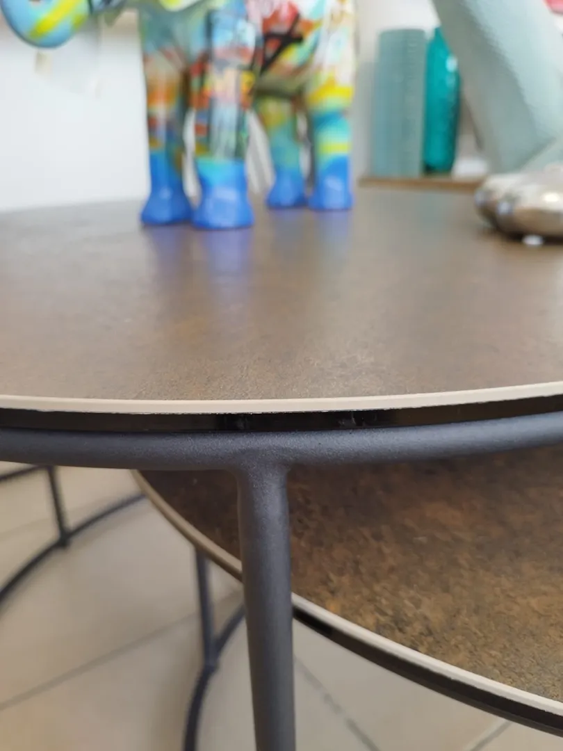 Table basse Gigogne ronde Moka – Image 2