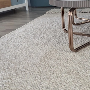 tapis laine ivoire