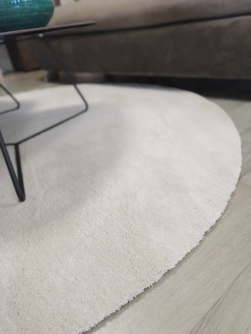Tapis rond Touch ivoire – Image 2