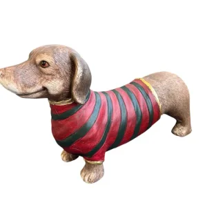 Décoration Teckel à rayures