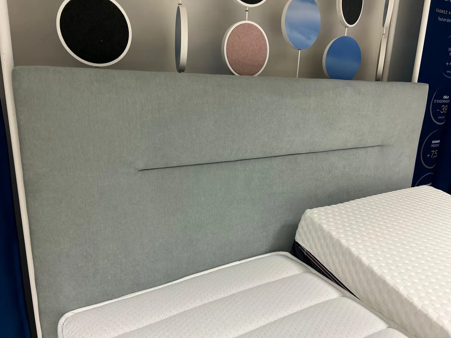 Tête de lit Empreinte 165 bleu clair – Image 4