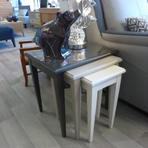 Trio bouts de canapé style directoire (tables gigogne)