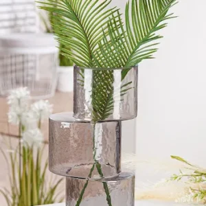 Vase Niveaux en verre gris