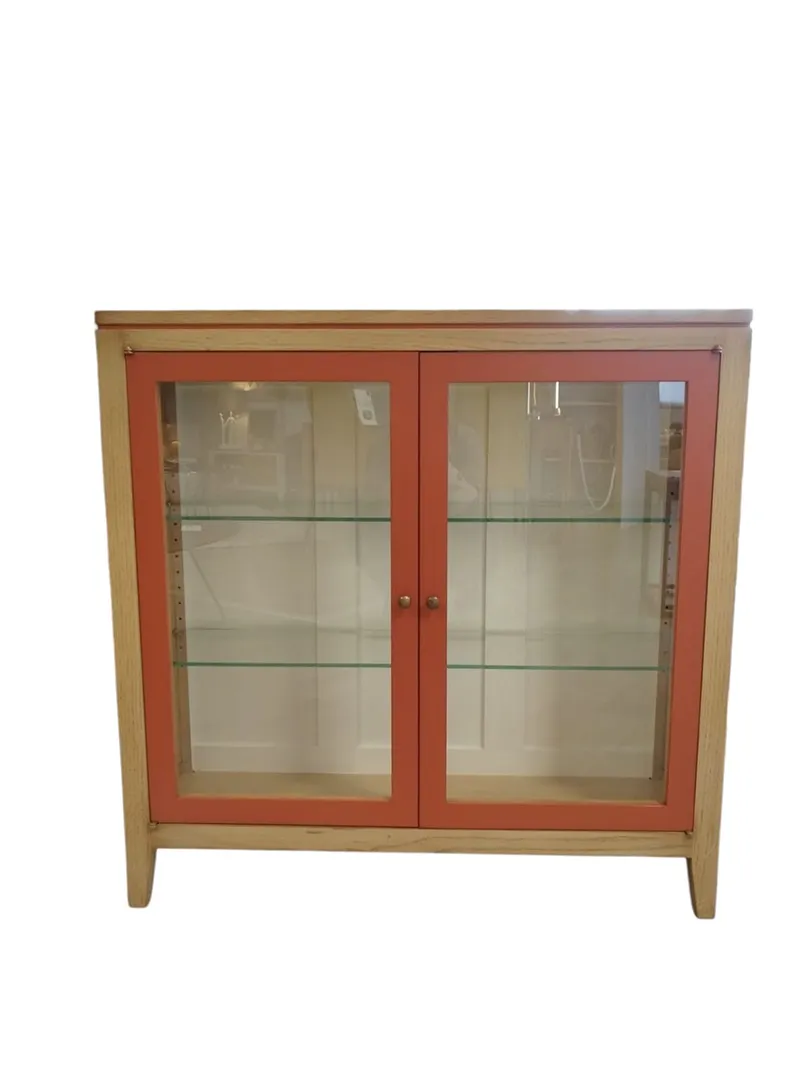 Vitrine en chêne avec Terracotta – Image 3