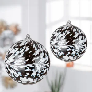 Boule déco en verre noire