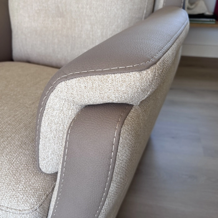 Fauteuil grand confort beige